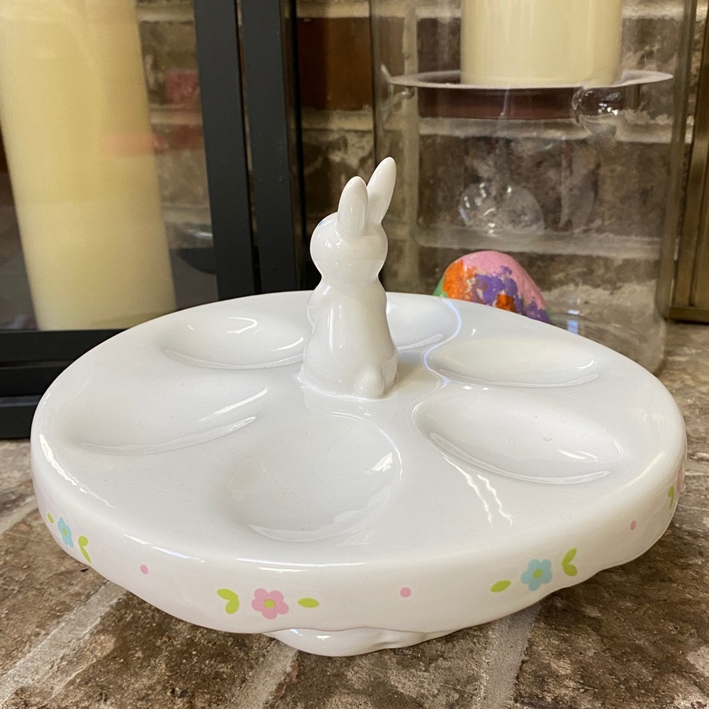 Easter Egg Stand With Bunny Topper - Picture 2 of 5